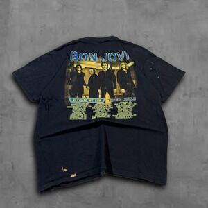 2000s Relaxed Black Bon Jovi Because We Can Streetwear Tee